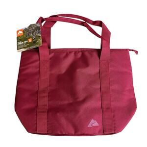 Ozark Trail 12 Can Soft Cooler Tote Plum 10.5 Quart Volume Capacity New